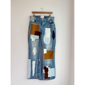 Revice Denim Patchwork Jeans pants, Size 31 US
